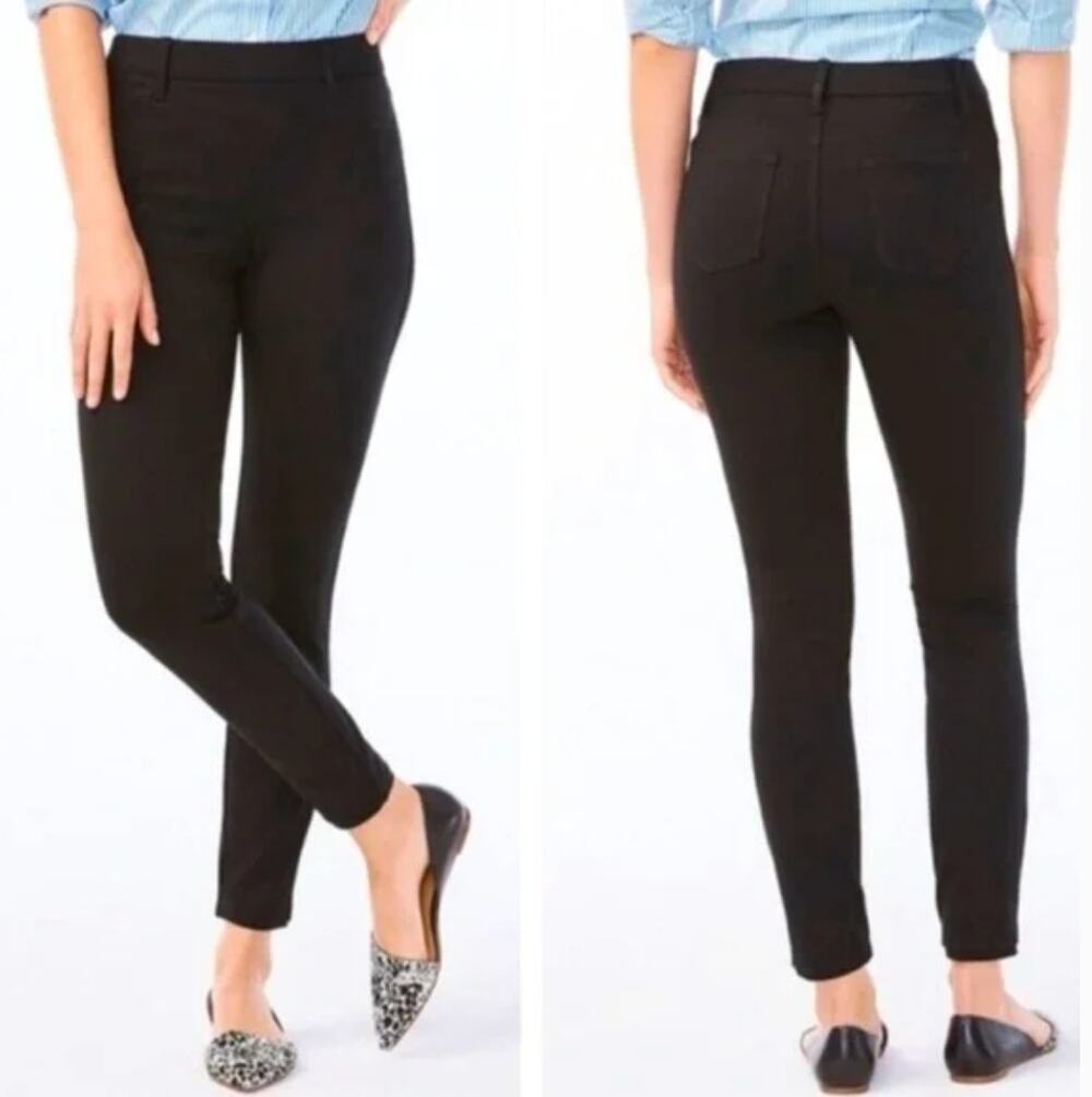 J. Crew Mercantile Gigi Ponte Pants Black G9111 Size 0